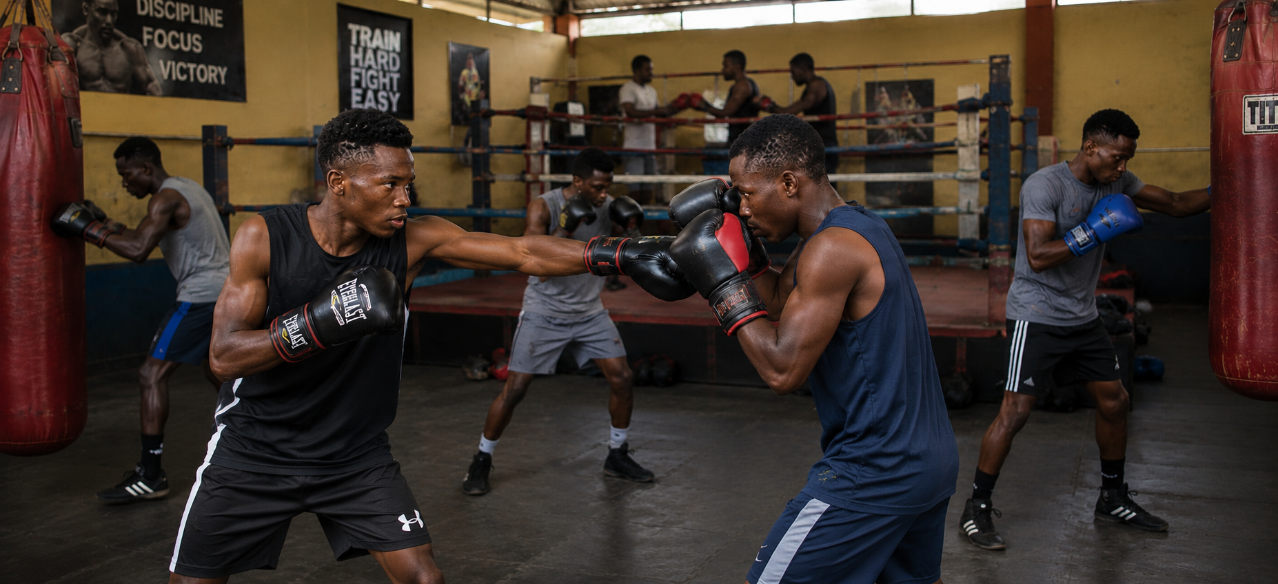 Boxers in Action
